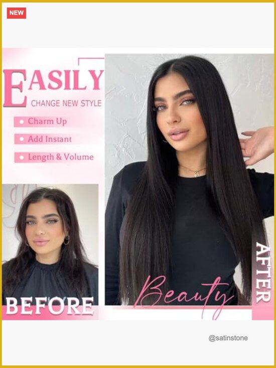 Clip In Hair Extensions Real Human Hair 100g Double Weft 8pcs 18 Clips 16 Inch